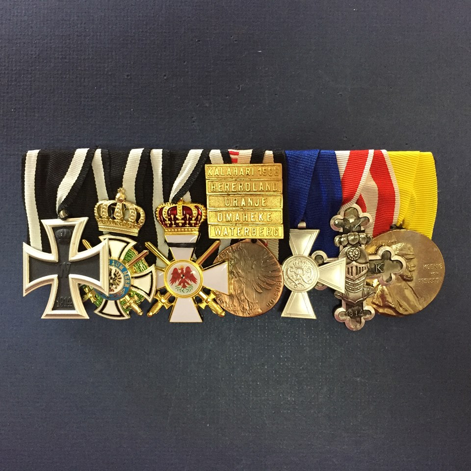 REPLICA PRUSSIAN OFFICERS MEDAL BAR PRE WW1 AND WW1 Quarterdeck