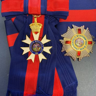 REPLICA GRAND COMMADER OF THE ORDER OF ST MICHAEL/ST GEORGE GCMG