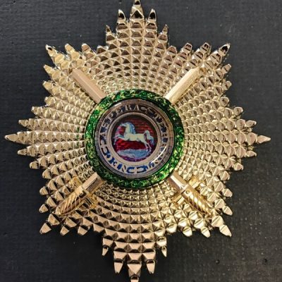 REPLICA THE ROYAL GUELPHIC ORDER, KNIGHT GRAND COMMANDER'S STAR WITH SWORDS