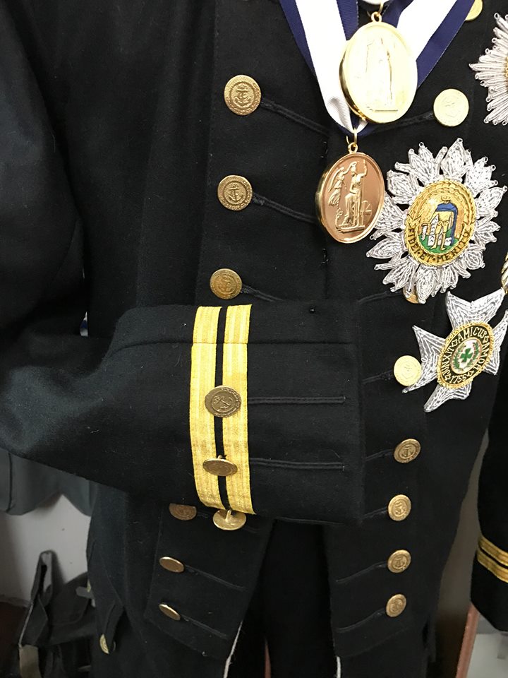 REPLICA OF THE UNIFORM ADMIRAL NELSON WAS WEARING WHEN HE WAS KILLED ...