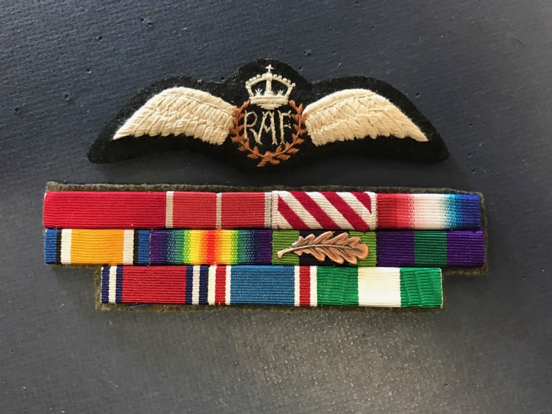 REPLICA RIBBON BAR FOR "BOMBER" HARRIS, HEAD OF RAF BOMBER COMMAND