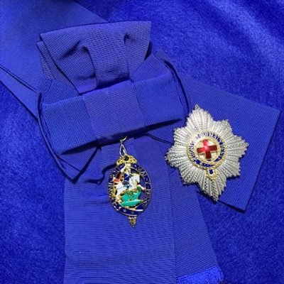 REPLICA ORDER OF THE GARTER SET, SASH, SASH BADGE AND STAR