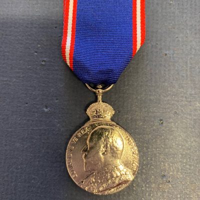 REPLICA SILVER ROYAL VICTORIAN MEDAL KING EDWARD VII