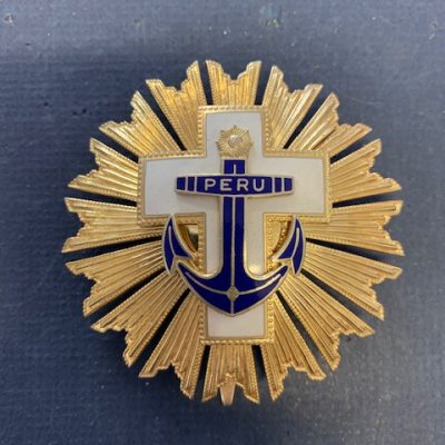 ORIGINAL PERUVIAN ORDER OF NAVAL MERIT STAR