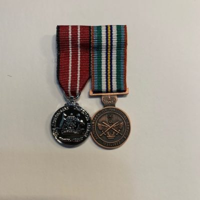 REPLICA NASHO SET OF TWO MINI MEDALS