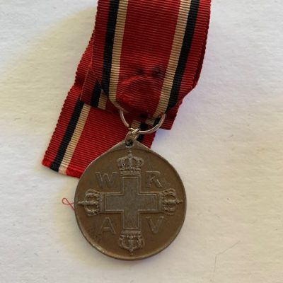 ORIGINAL PRUSSIAN WW1 SILVER RED CROSS MEDAL