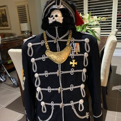 REPLICA WW1 PRUSSIAN HUSSAR UNIFORM WITH MEDALS
