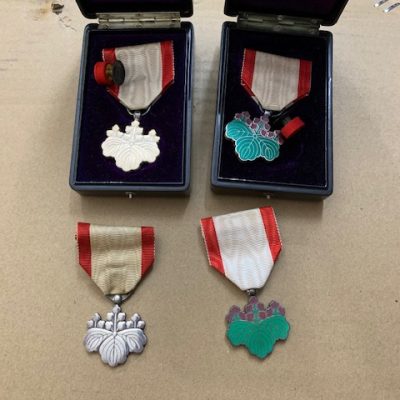 ORIGINAL JAPANESE ORDER OF THE RISING SUN X 4