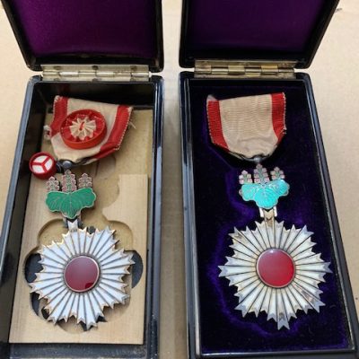 ORIGINAL JAPANESE ORDER OF THE RISING SUN X 2