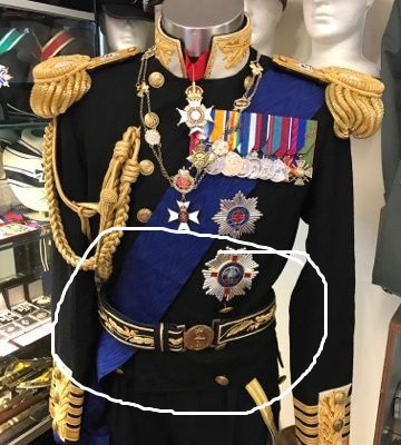 REPLICA ROYAL NAVY ADMIRALS DRESS SWORD BELT