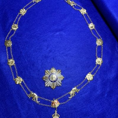 RELICA COLLAR AND STAR OF THE ORDER OF THE INDIAN EMPIRE FULL SIZE