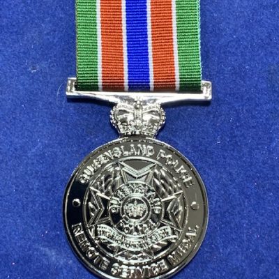 REPLICA QUEENSLAND POLICE REMOTE AREA SERVICE MEDAL