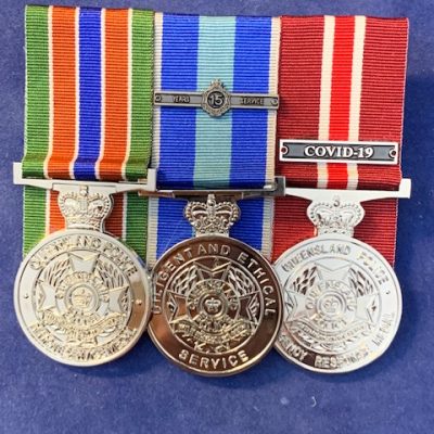 REPLICA QUEENSLAND POLICE MOUNTED SET OF THREE