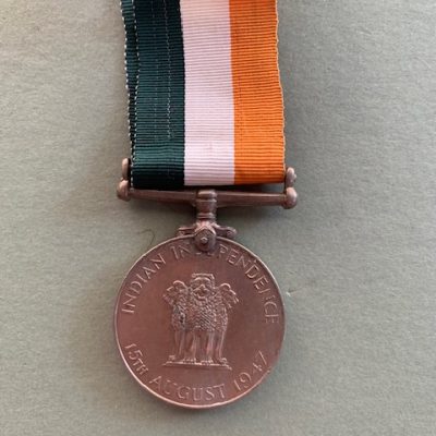 ORIGINAL INDIAN INDEPENDENCE MEDAL 1947 FULL SIZE