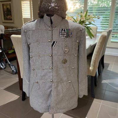 REPLICA WW1 DEATHS HEAD HUSSARS TUNIC AND HAT