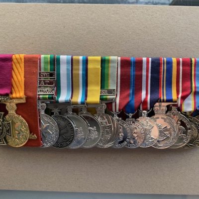 REPLICA MEDALS AS AWARDED TO BEN ROBERT-SMITH FULL SIZE