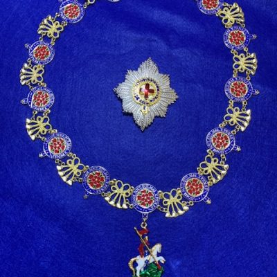 REPLICA ORDER OF THE GARTER COLLAR, STAR, SASH HI-END