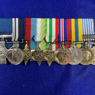 REPLICA MEDAL BAR AS AWARDED TO CPO "BUCK" ROGERS GC,  RAN