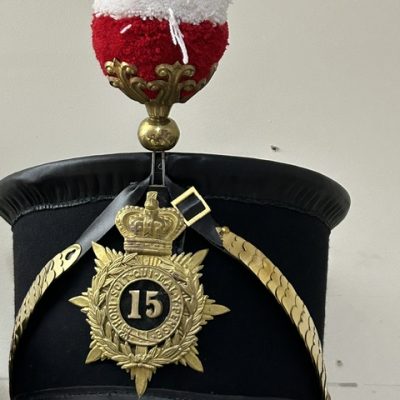 REPLICA BRITISH 15th REGIMENT OF FOOT BELL TOP SHAKO