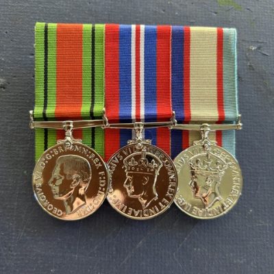 REPLICA SET OF THREE WW2 AUSTRALIAN MEDALS FULL SIZE