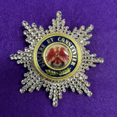 REPLICA DIAMOND PRUSSIAN ORDER OF THE RED EAGLE GRAND COMMANDER