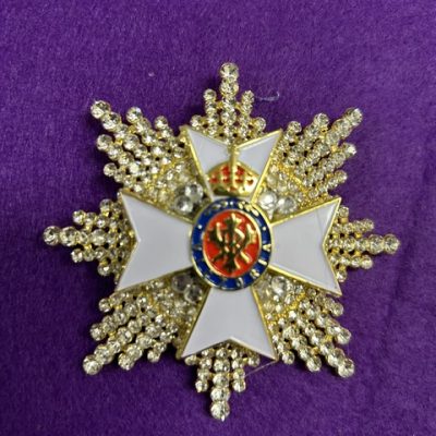 REPLICA DIAMOND BRITISH ROYAL VICTORIAN ORDER FULL SIZE