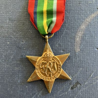 ORIGINAL FULL SIZE WW2 PACIFIC STAR UNNAMED RARE