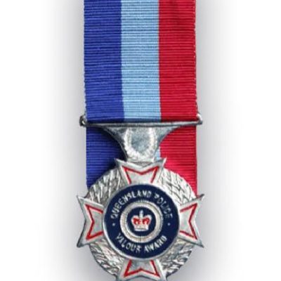 REPLICA QUEENSLAND POLICE VALOUR AWARD FULL SIZE