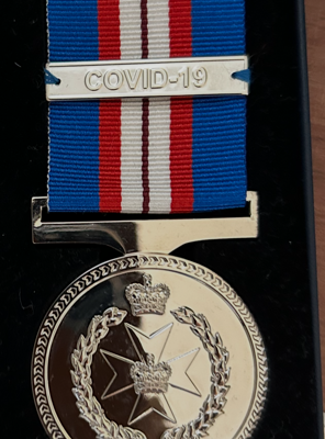 REPLICA QUEENSLAND FIRE AND EMERGENCY MEDAL COVID19